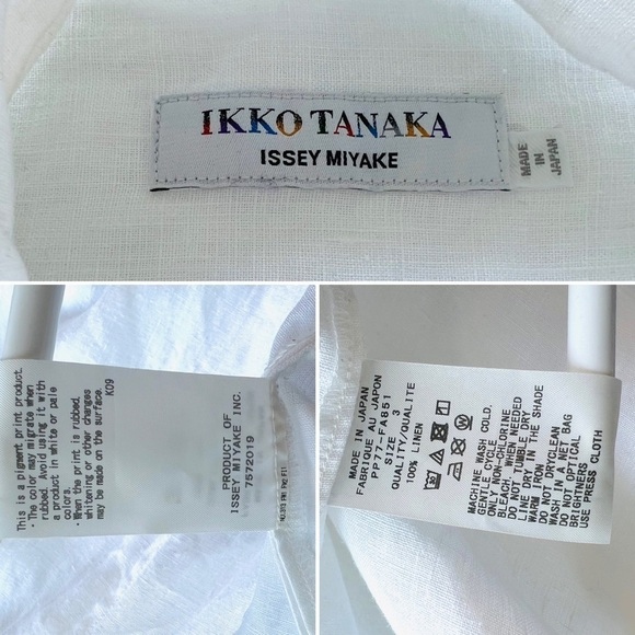 ISSEY MIYAKE IKKO TANAKA DUSTER LINEN VINTAGE JAPON 1996 COLLECTION WOMEN SIZE 6 - Picture 13 of 17